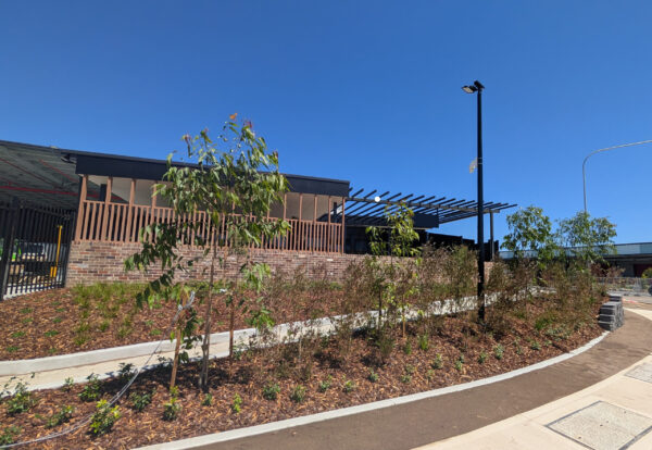 Kemps Creek NSW Capital Transport office and 3PL facility Exterior of Capital Transport office that includes at the rear our 3PL warehouse facility at Kemps Creek NSW with landscaped grounds
